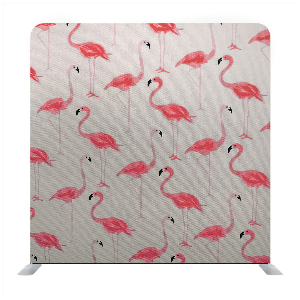 Outline Flamingo Pattern Media Wall