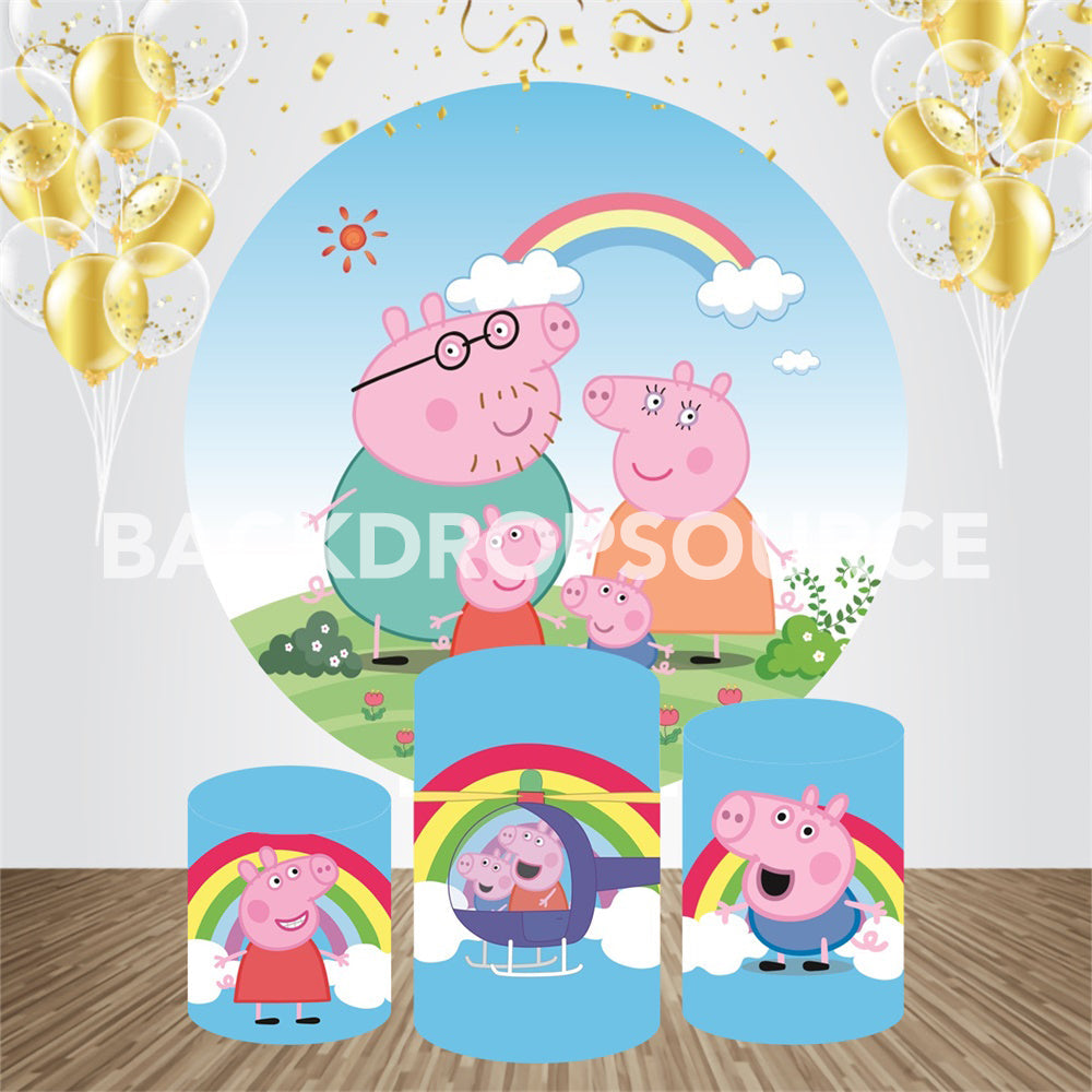 toile pour anniversaire thème peppa pig