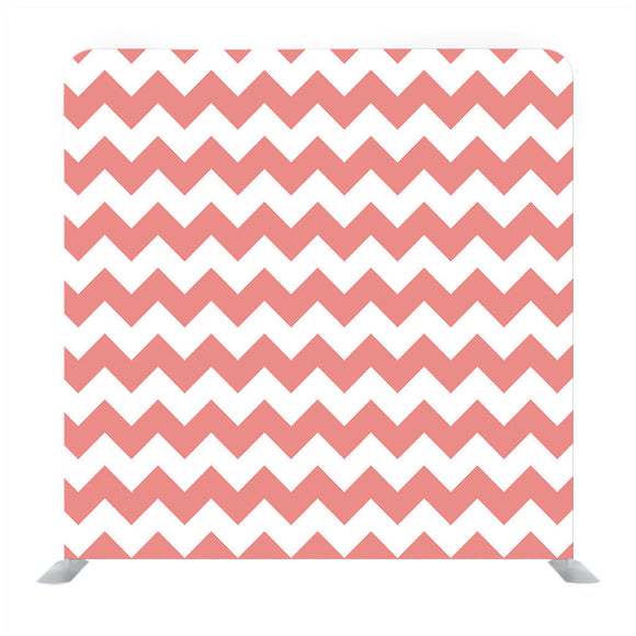 Pink And White Zig Zag Pattern Media wall