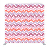 Pink and white watercolor background in chevron pattern Media wall