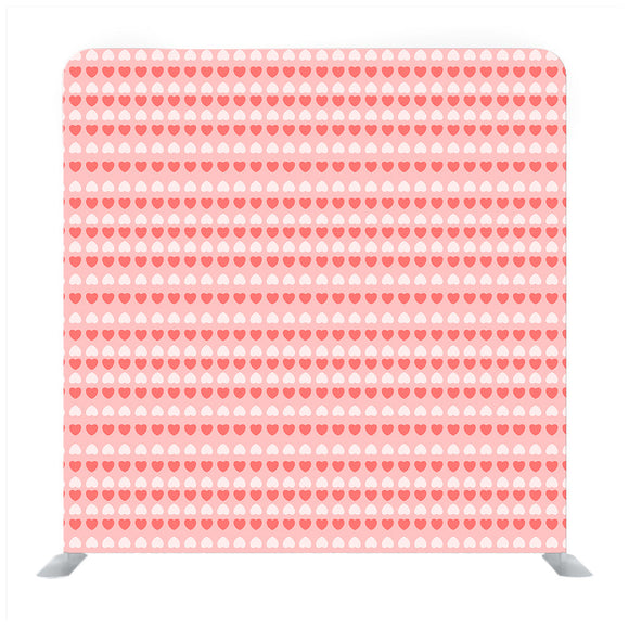 Pink background with baby pink and white heart pattern Media wall
