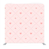 Pink  hearts on baby pink background Media wall
