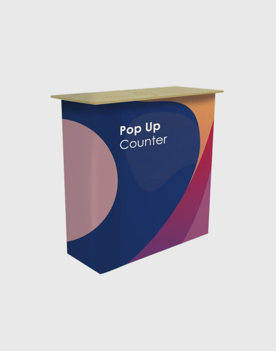 Table Pop Up Comptoir d'affichage en tissu (pour podiums et stands d'exposition)