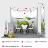 Modular U-shaped exhibition kit for 3m wide stands