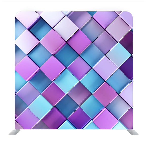 Purple And Blue Shade Squares Media Wall