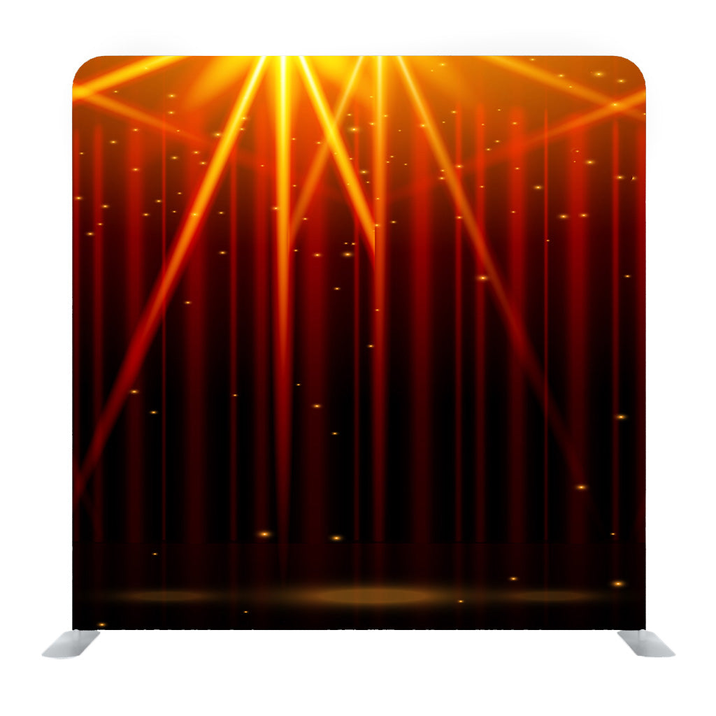 Red and Yellow Shade Stage Lights Media Wall