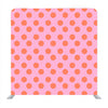 Red dot pattern with baby pink background pattern Media wall