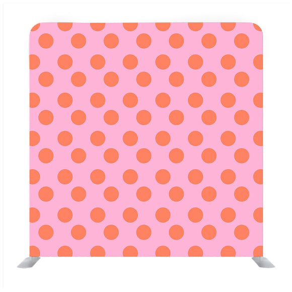 Red dot pattern with baby pink background pattern Media wall