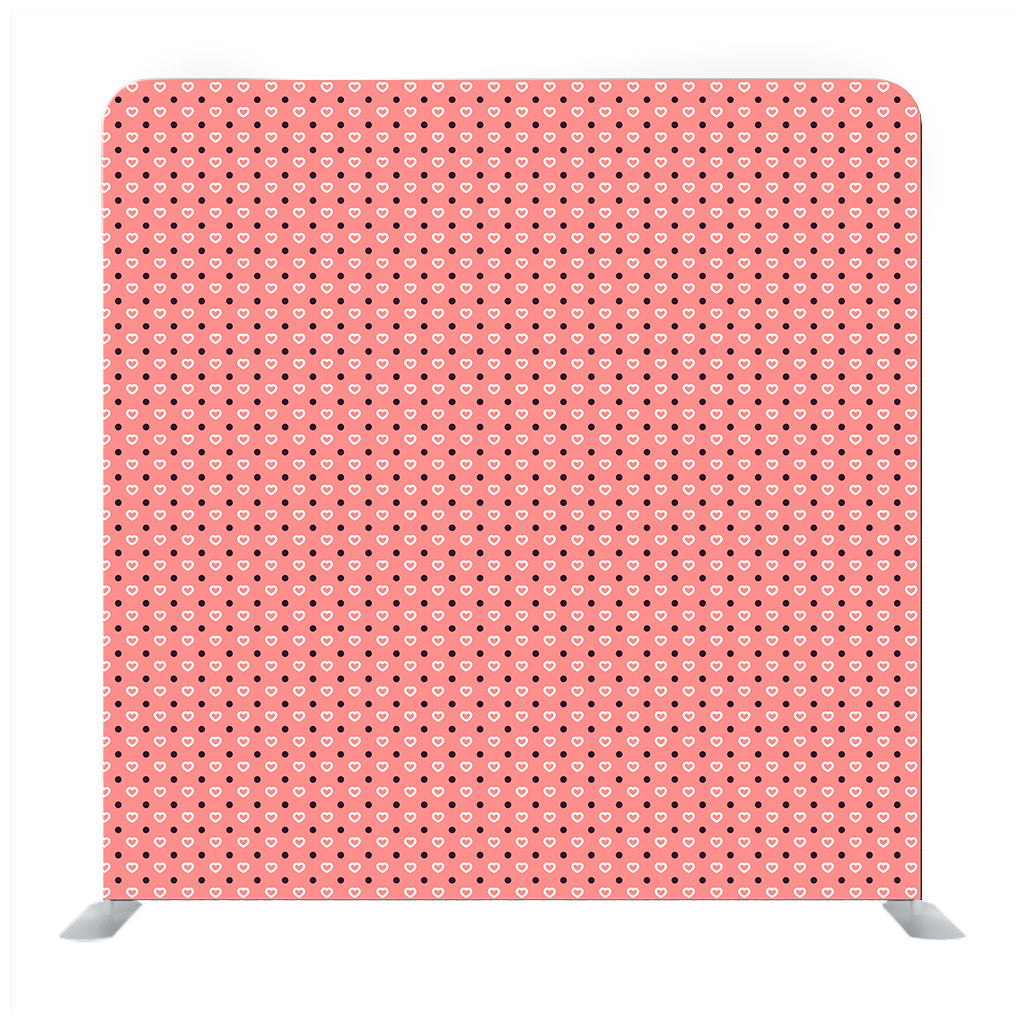 Red tiny Polka Dots on white Media wall