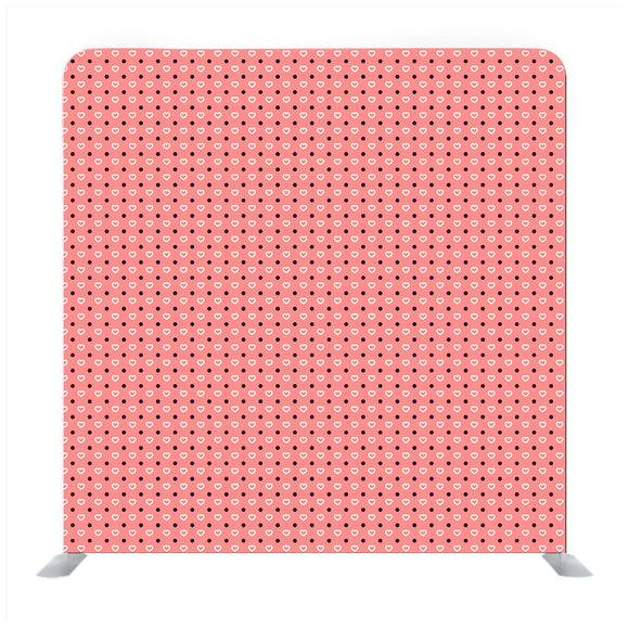 Red tiny Polka Dots on white Media wall