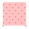 Red tiny heart pattern with pink background Media wall