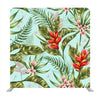 Seamless Pattern With Tropical Flowers In Watercolor Style Backdrop