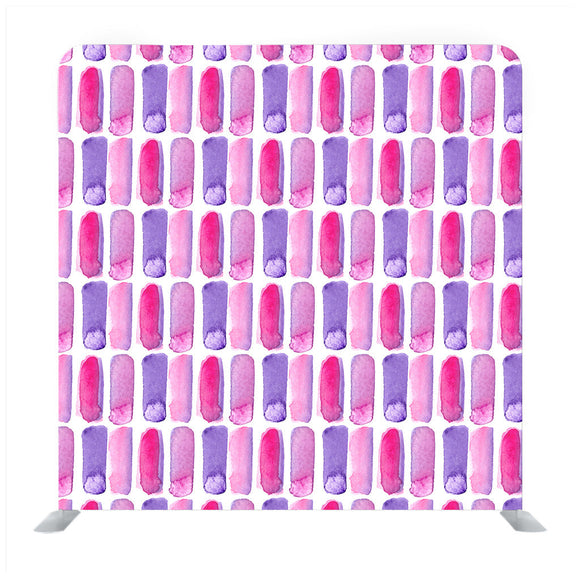 Set of watercolors of pink and violet with white background Media wall