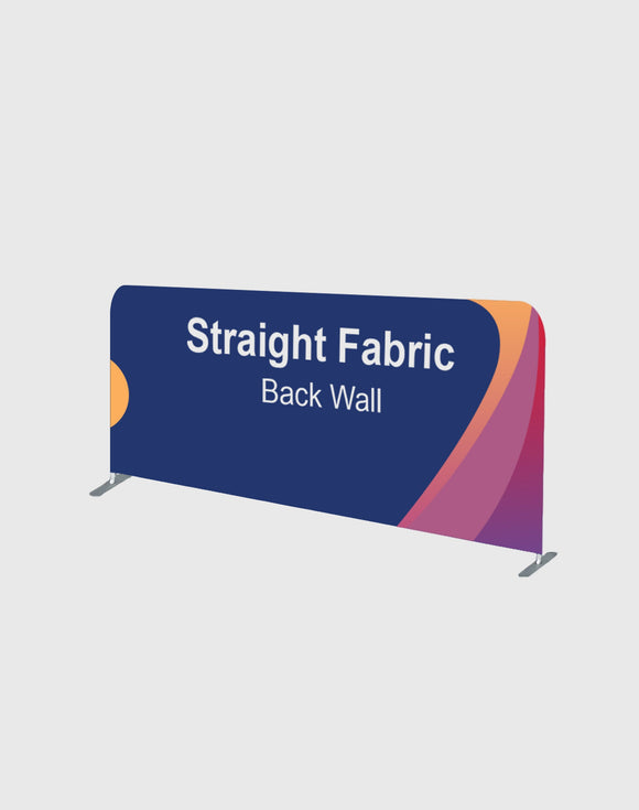 10' Width x 3' Height Straight Tension Fabric Backdrop Media Wall