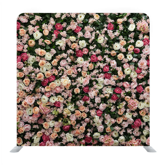 The Beautiful Nylon Rose Decoration Background Media Wall