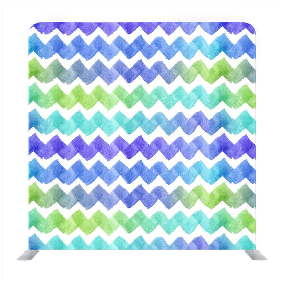 Trendy abstract hand-painted watercolor Media wall