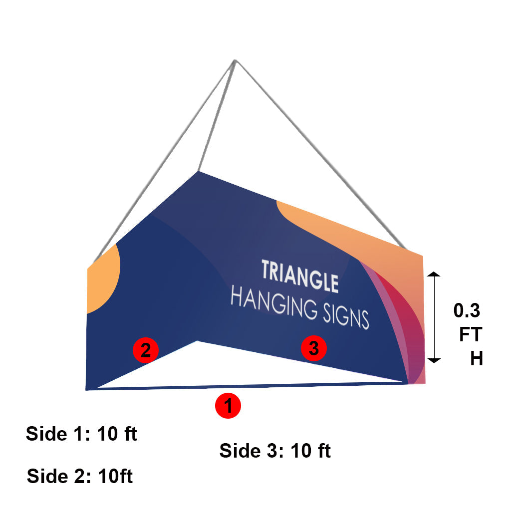 Bannière suspendue triangle SkyTube