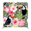 Tropical Toucan Birds and Flowers Background Media Wall
