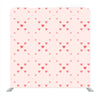 Valentine day pink hearts pattern on pink rose Media wall