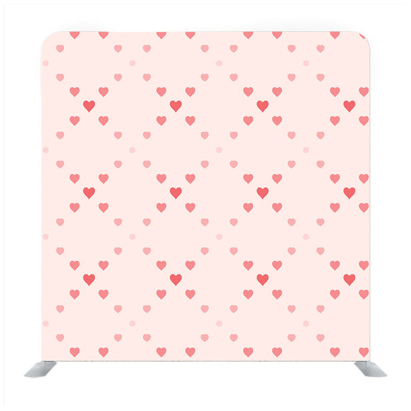 Valentine day pink hearts pattern on pink rose Media wall