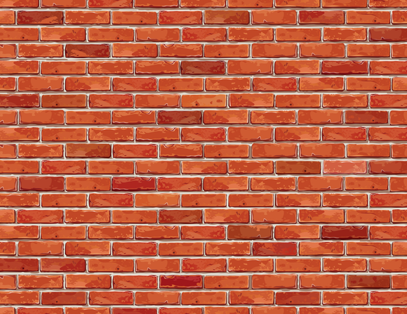 Vector Red Brick Wall Background