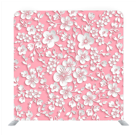 Vector Sakura Flower Seamless Pattern Element Backdrop