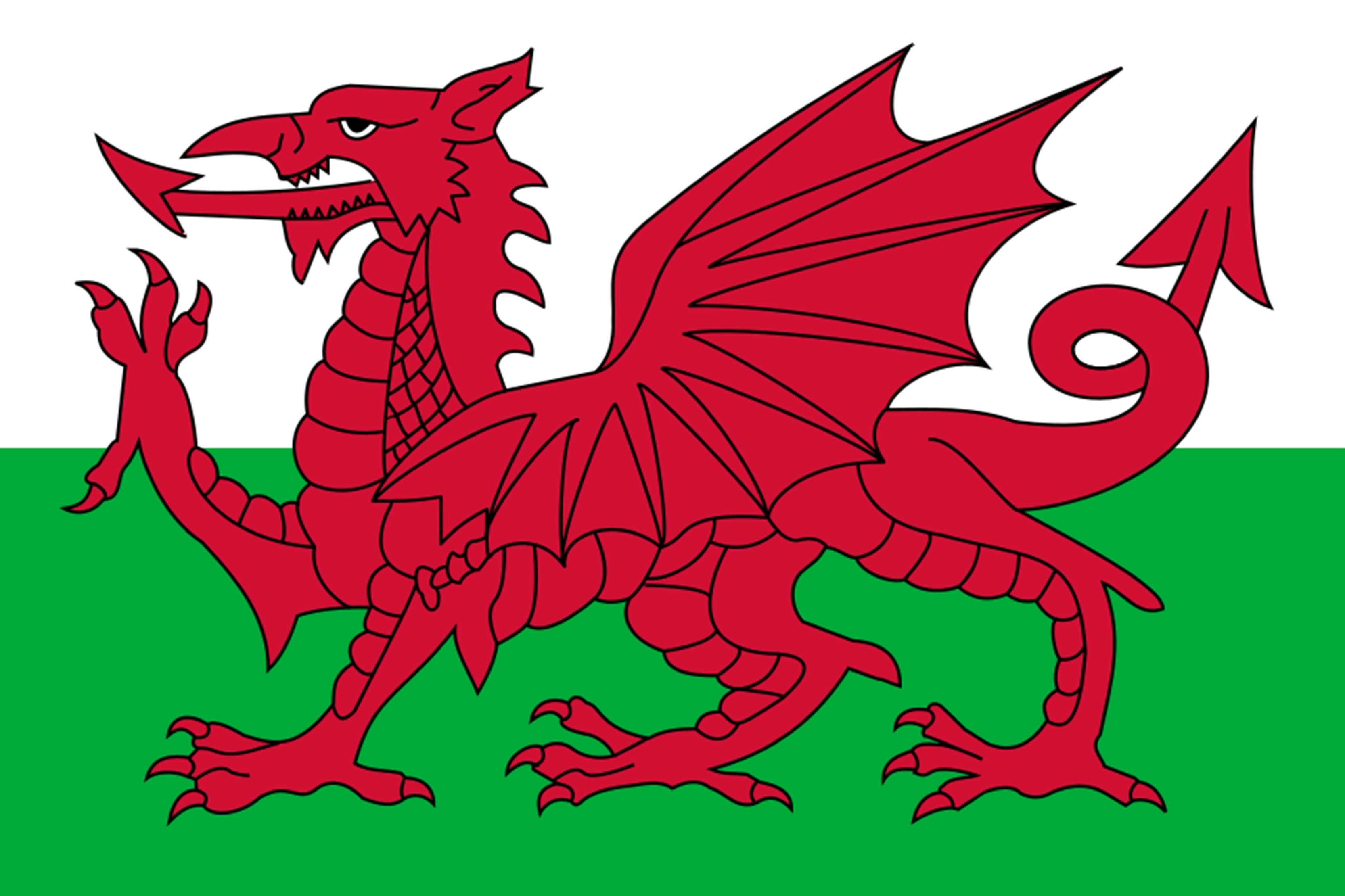Wales Red Dragon Flag