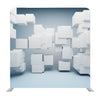 White 3D cubes Media Wall