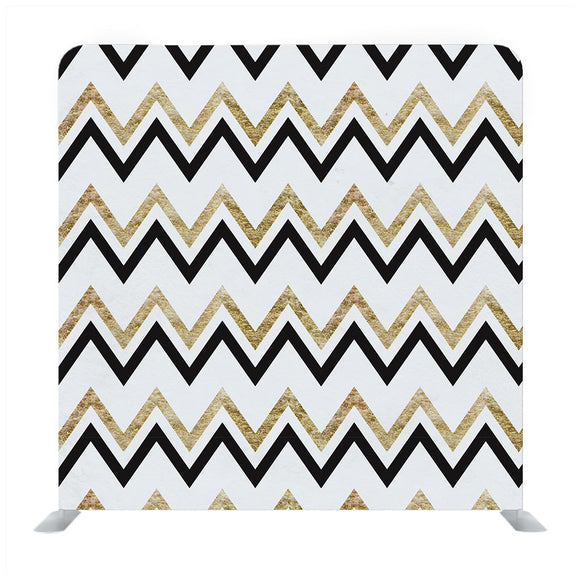 White Zigzag Pattern with Glittery Gold and Silver Effect Backdrop