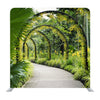 Artificial Arches With Many Yellow Orchid Flowers in Famous Singapore Botanical Garden Background Media Wall