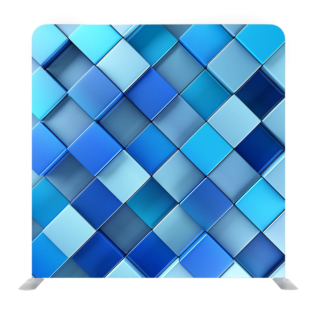 Blue Shade Multi Colored Squared Media Wall