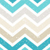 Blue and Brown Chevron Print Photography Backdrop