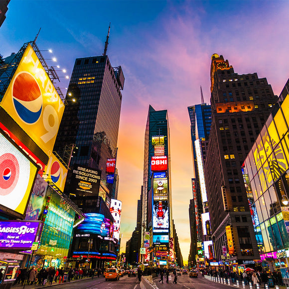 Iconic Street of New York City Backdrop