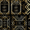 Retro Pattern for Vintage Party Gatsby Style Background