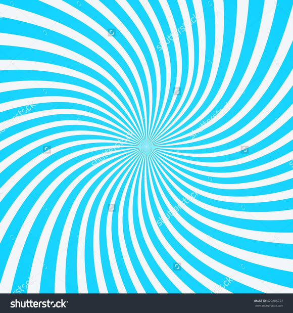 Radial Blue Swirl Print Photography Backdrop