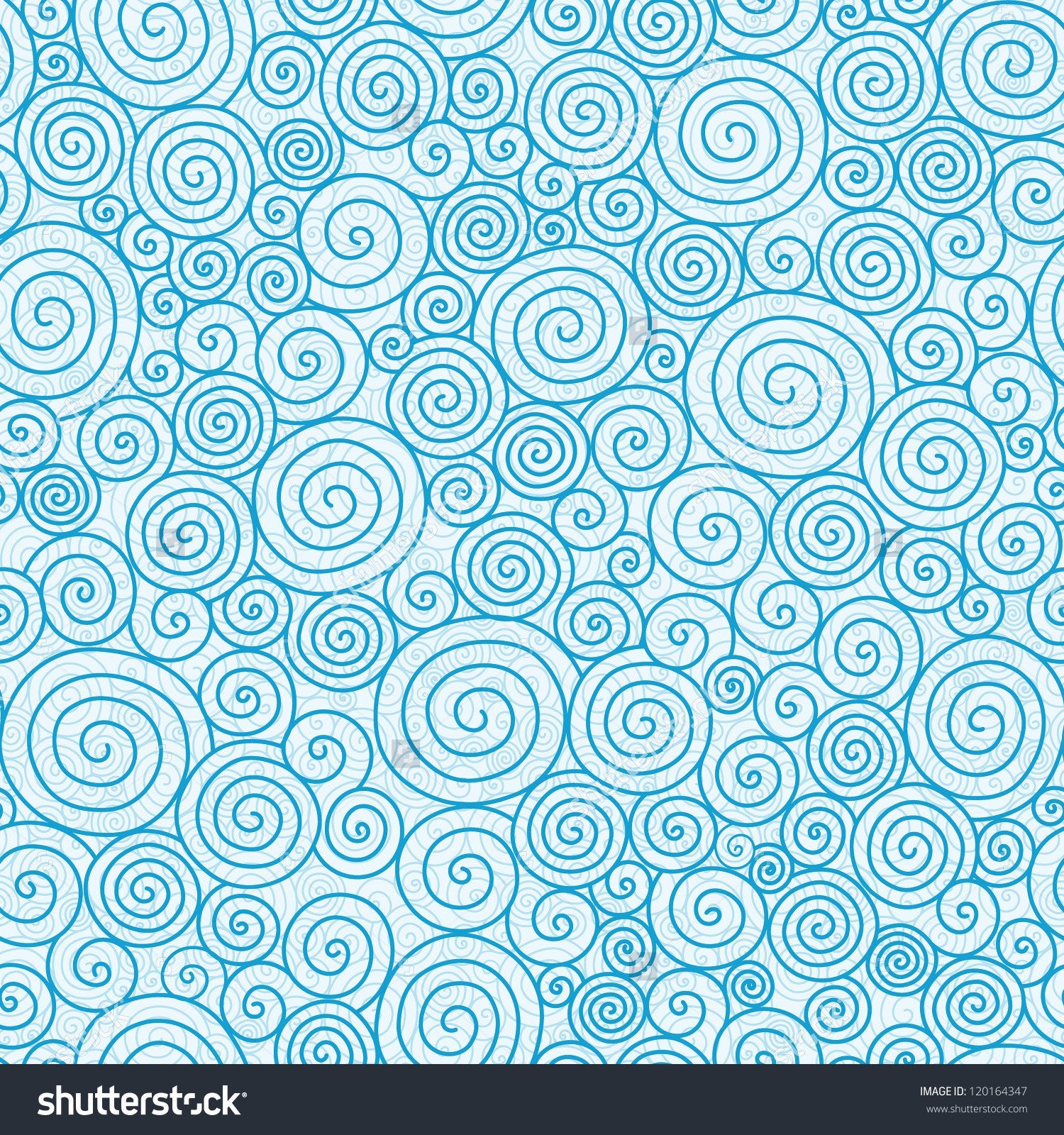 Light Blue Swirl Print Photography Backdrop