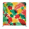 Tropical Jungle Pattern With Leaves And Flowers Background Media Wall