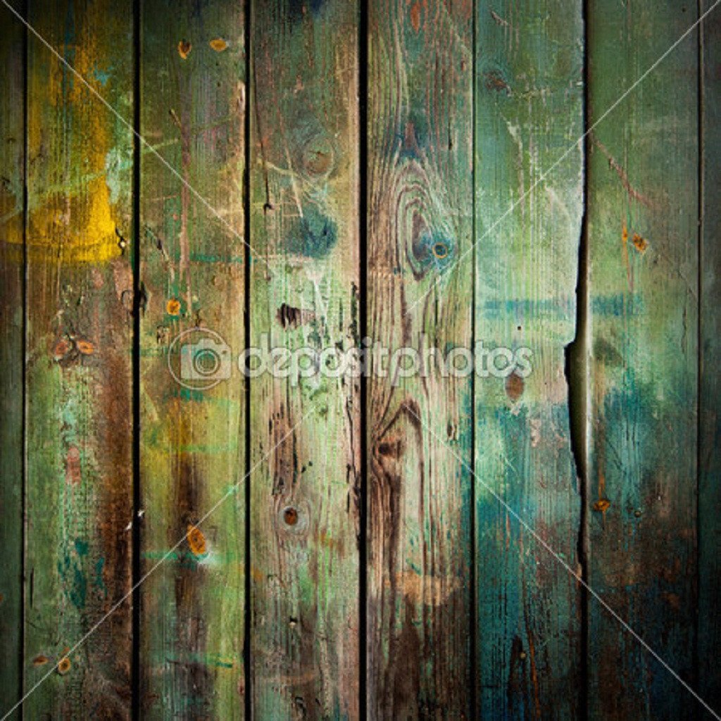 Distressed Green Wood Theme Background